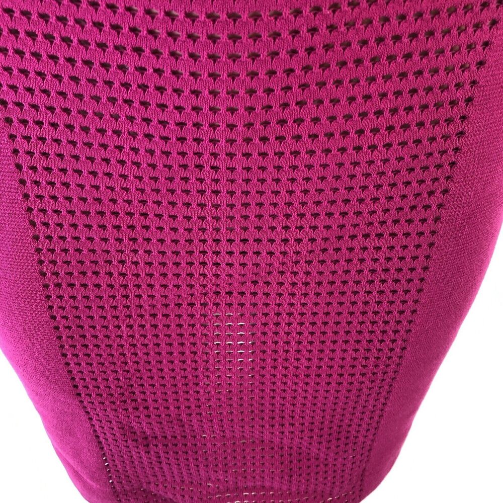 Lauren Ralph Lauren Dress Women's fuchsia Pink 3/4 Sleeves knitted fitte… - Picture 11 of 16